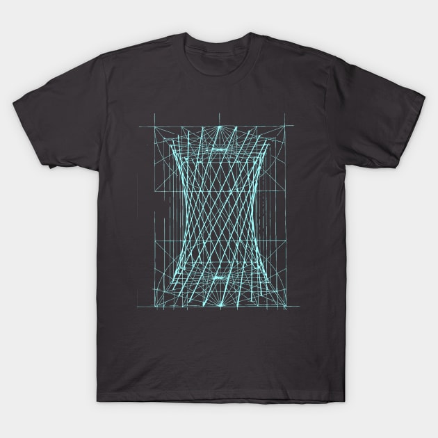 hyperboloid net T-Shirt by Lamink